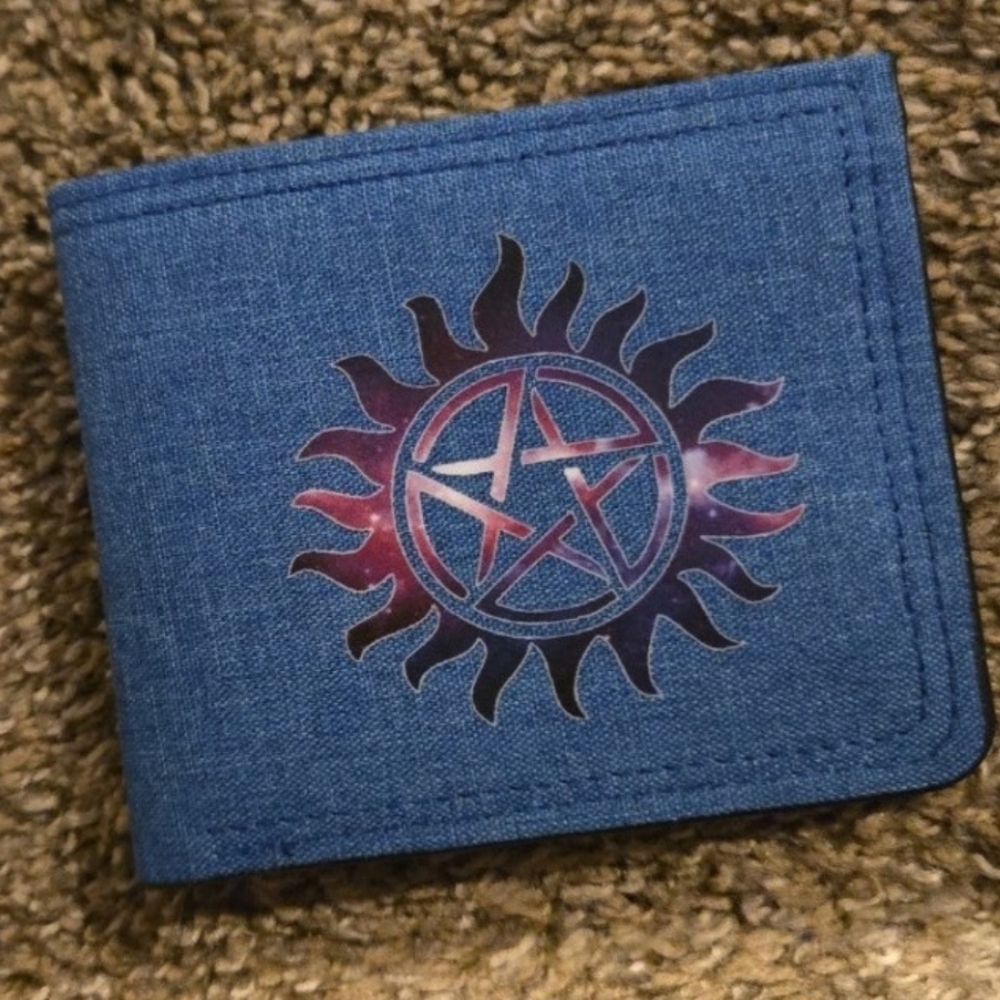 New supernatural halloween horror leather wallet